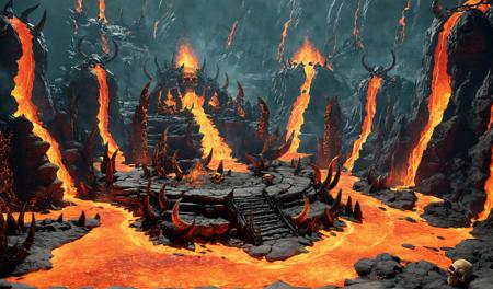 00117-25479028-Scene concept, lava field, 3D rendering, ultra-clear details, masterpiece, high quality, molten rock, scenery, fire, glowing, sk.png